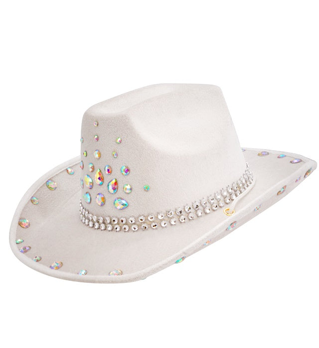 White Diamonds Cowboy Hat
