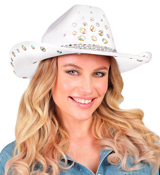 White Diamonds Cowboy Hat