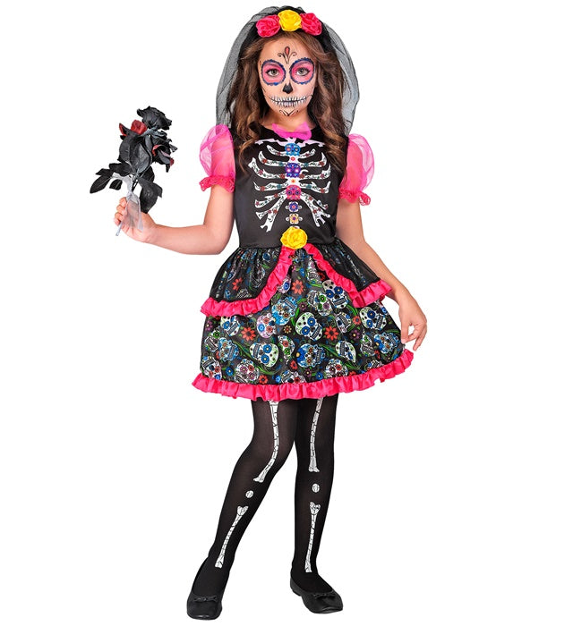 Dia De Los Muertos  Dress, Headpiece 
