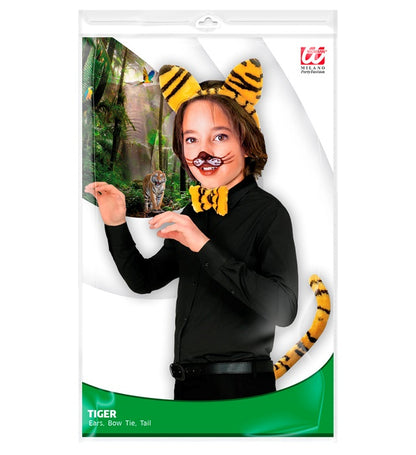 Tiger Dress-Up Set  Ears, Bowtie, Tail 