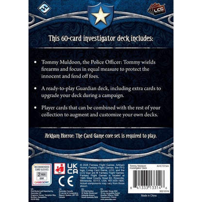 Arkham Horror The Card Game Tommy Muldoon Investigator Deck Card Game Expansion