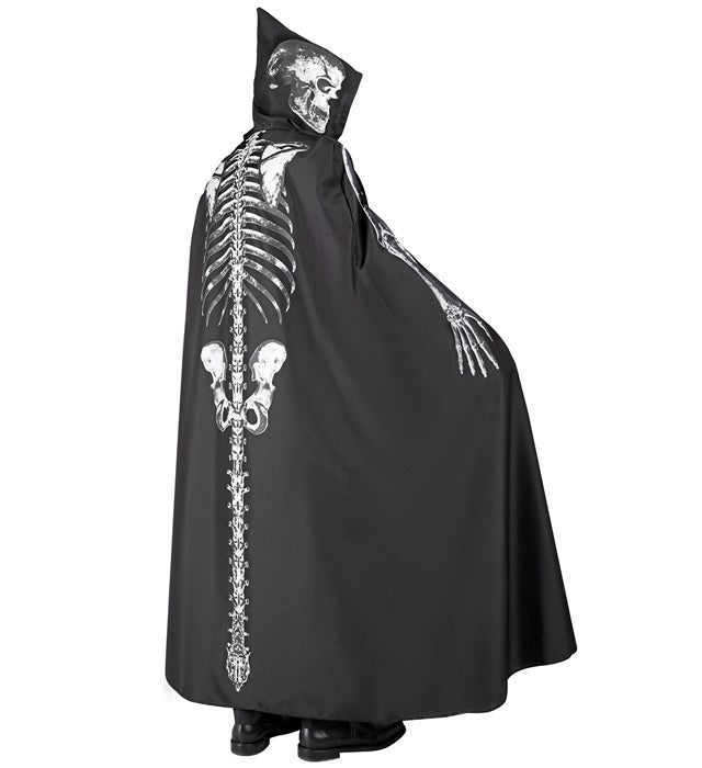 Skeleton Hooded Cape 150 Cm 