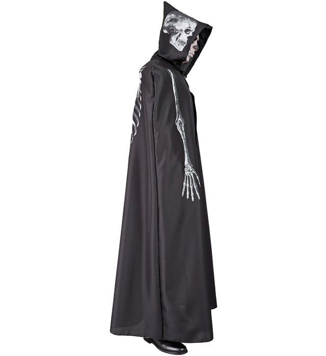 Skeleton Hooded Cape 150 Cm 