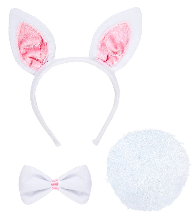 Bunny Dress-Up Set  Ears, Bowtie, Tail 