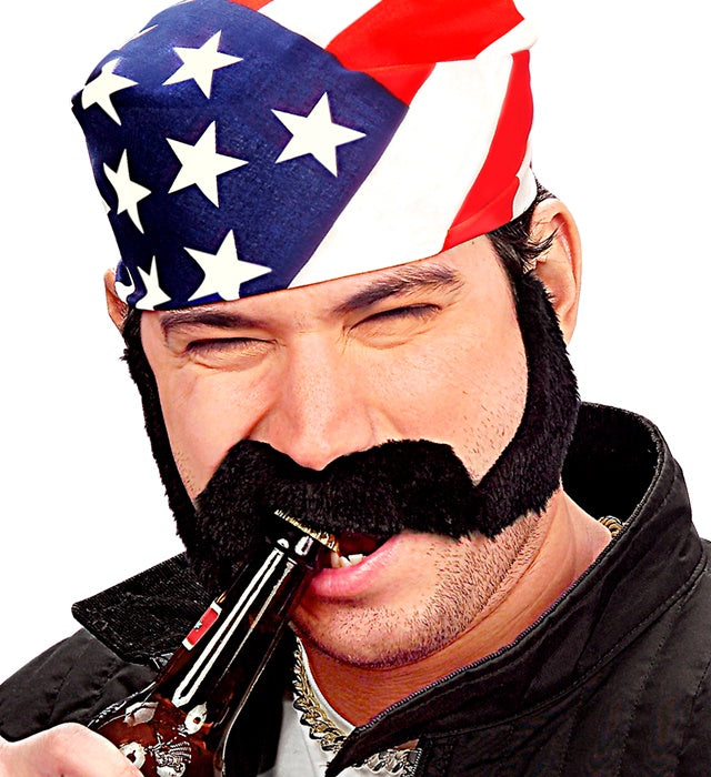 Adhesive Sideburns & Moustache