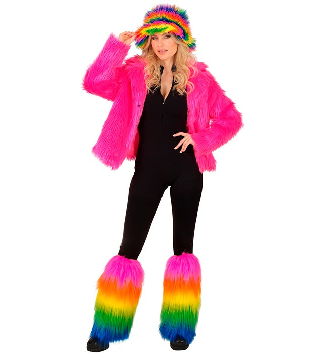 Rainbow Plush Leg Warmers Deluxe