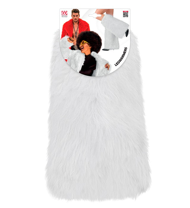 White Plush Leg Warmers