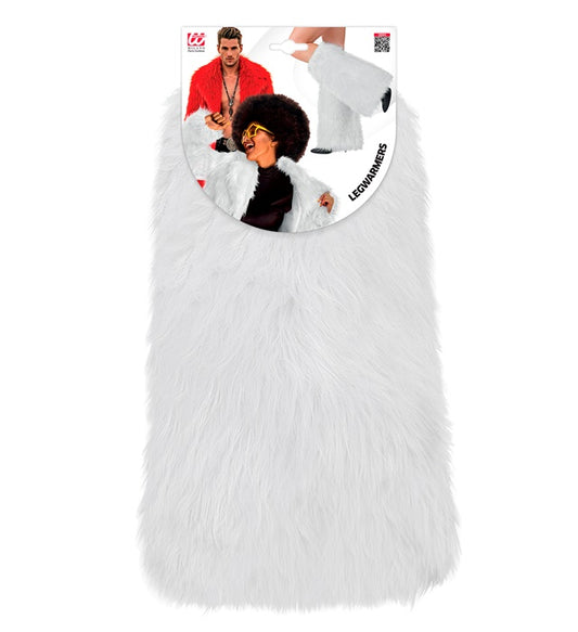 White Plush Leg Warmers