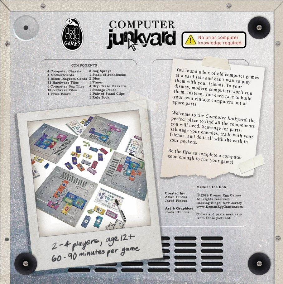 Computer Junkyard Vintage Computer Building Board Game