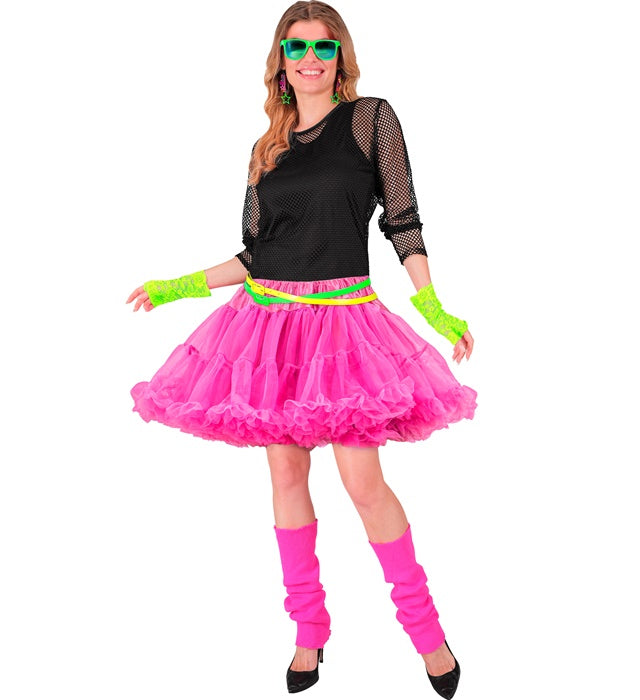 Neon Pink Tutu Layered Soft Tulle