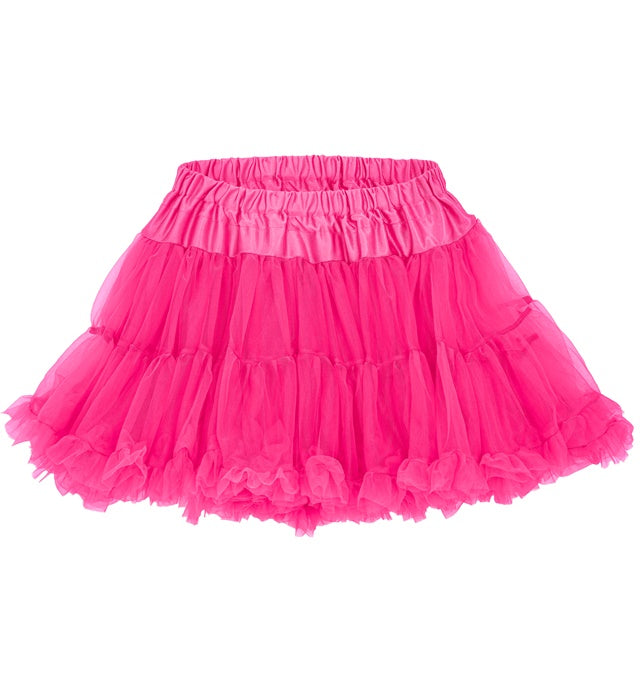 Neon Pink Tutu Layered Soft Tulle