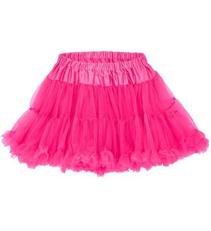 Neon Pink Tutu Layered Soft Tulle