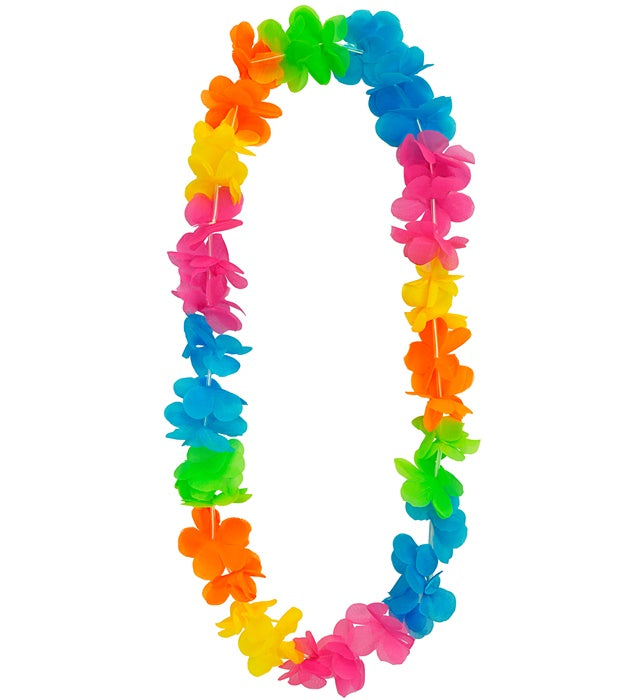 Bright Multicolor Hawaiian Lei
