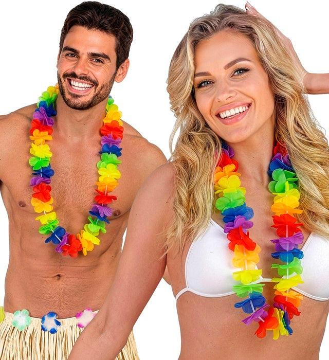 Multicolor Hawaiian Lei