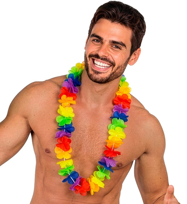 Multicolor Hawaiian Lei