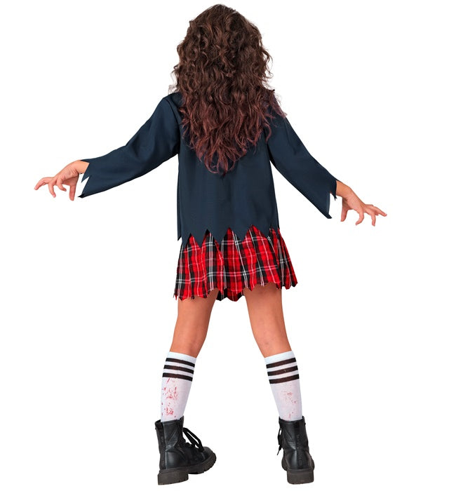 Zombie School Girl  Jacket With Shirt, Skirt, Tie, Socks 