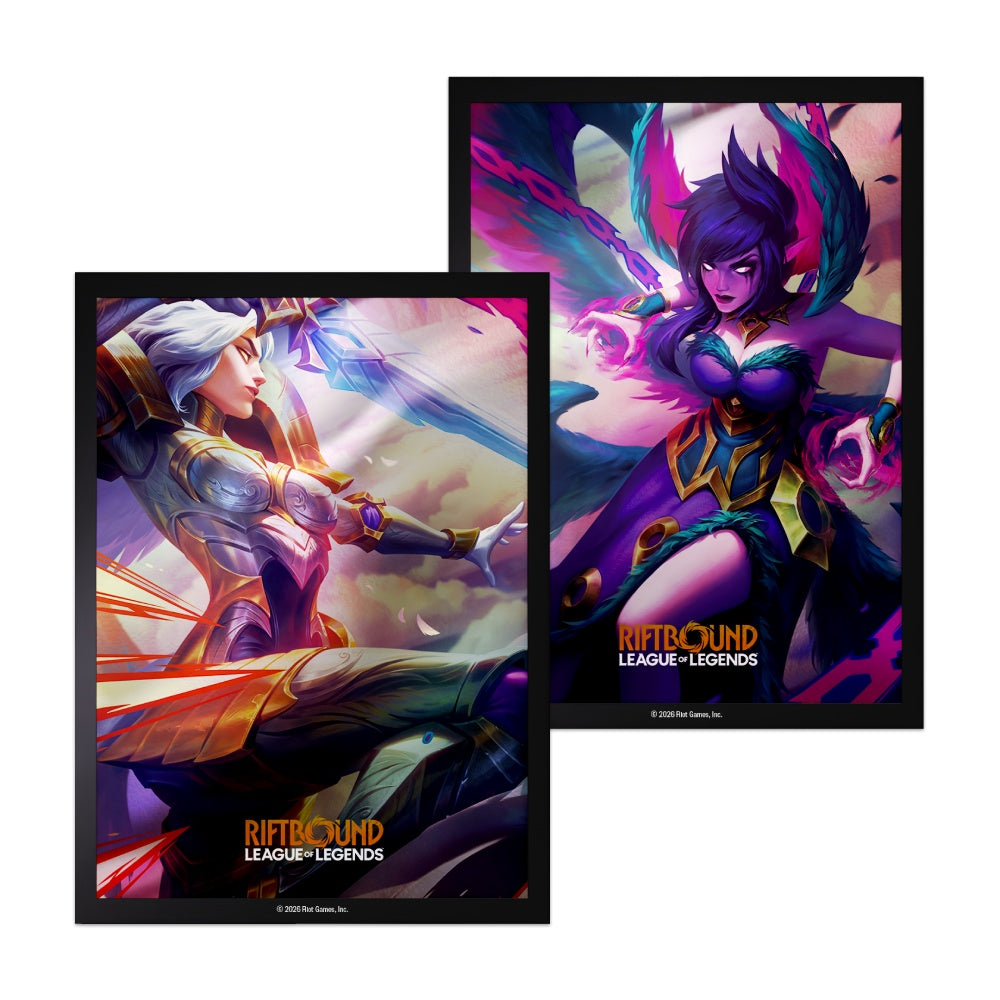Riftbound Vendetta Kayle Vs Morgana Art Sleeves 66 x 91 mm 100 Pack