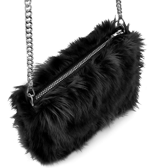 “Handbag Long Plush Black”