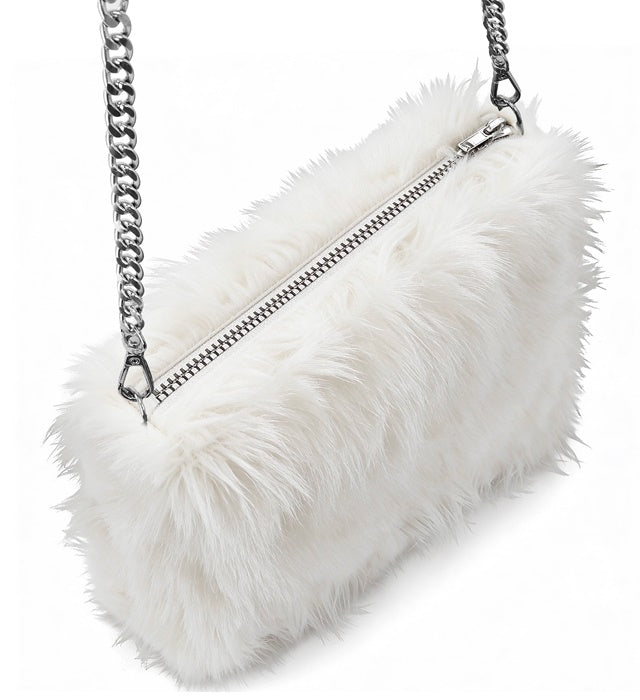 “Handbag Long Plush White”