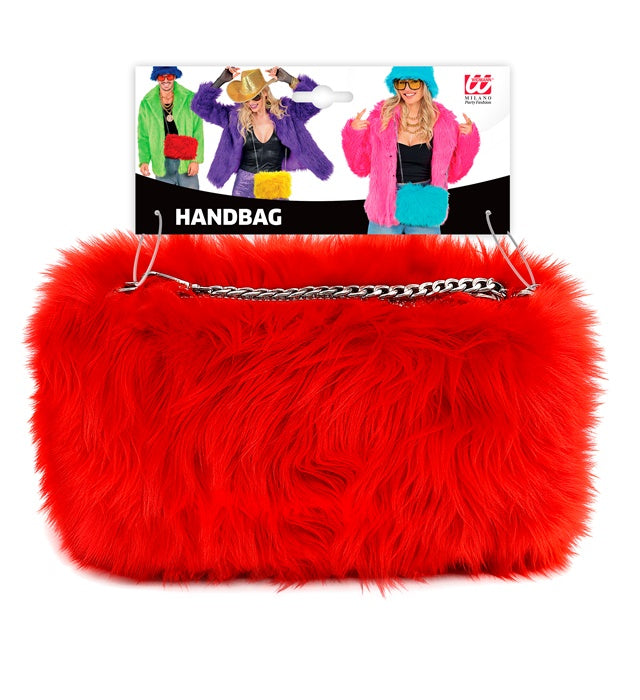 “Handbag Long Plush Red”