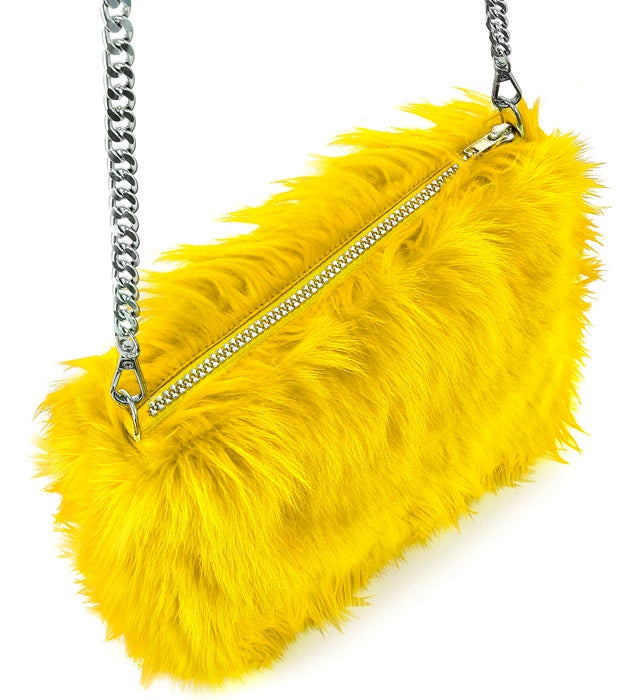 “Handbag Long Plush Yellow”