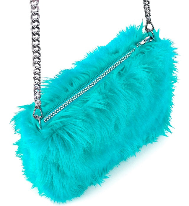“Handbag Long Plush Azure”