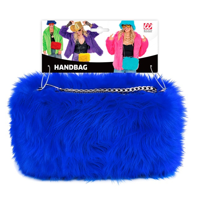 “Handbag Long Plush Blue”