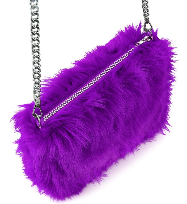 “Handbag Long Plush Purple”