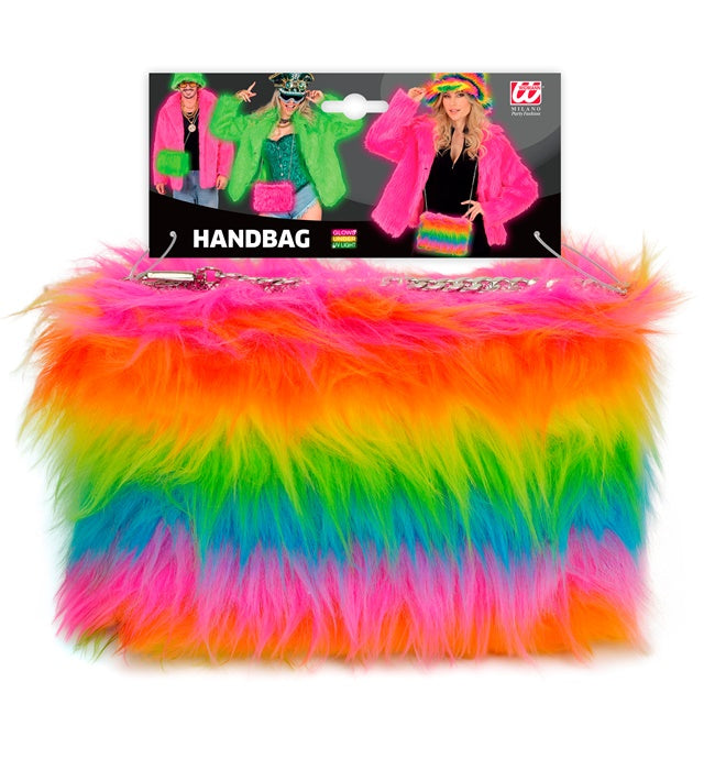 “Handbag Long Plush Rainbow”