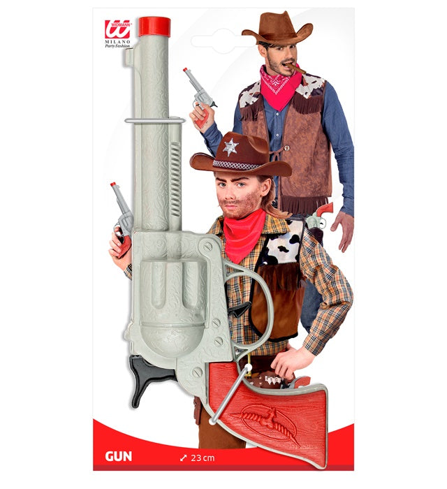 Grey Cowboy Gun 23 Cm