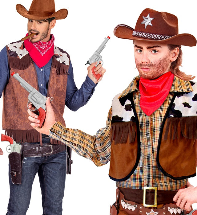 Grey Cowboy Gun 23 Cm
