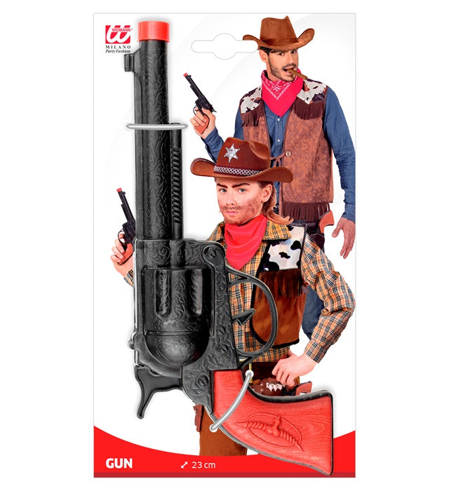 Black Cowboy Gun 23 Cm