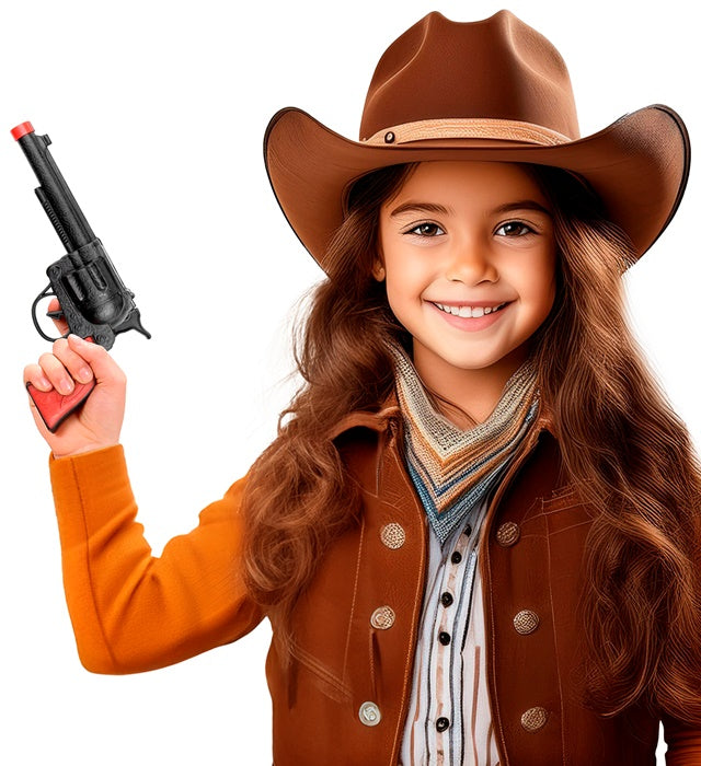Black Cowboy Gun 23 Cm