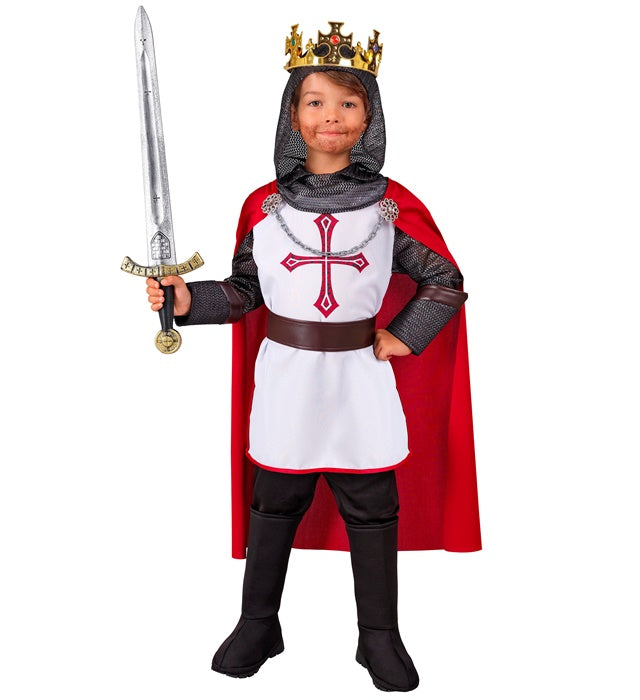 Knight Templar  Hooded Tunic, Belt, Cape 