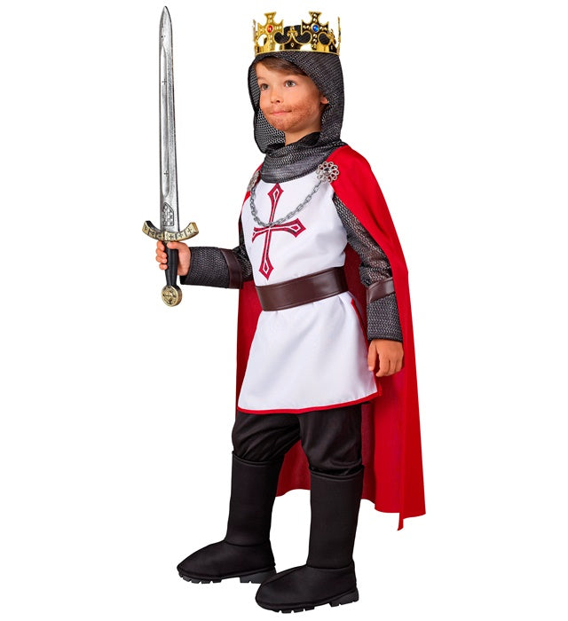 Knight Templar  Hooded Tunic, Belt, Cape 