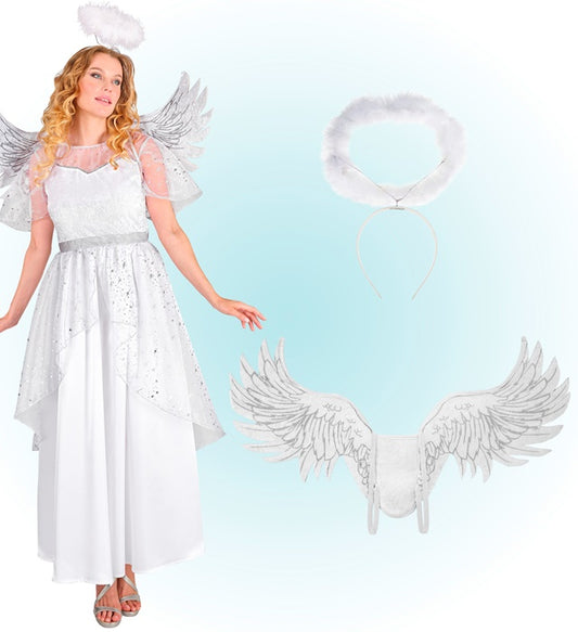 Angel  Dress, Wings, Halo 