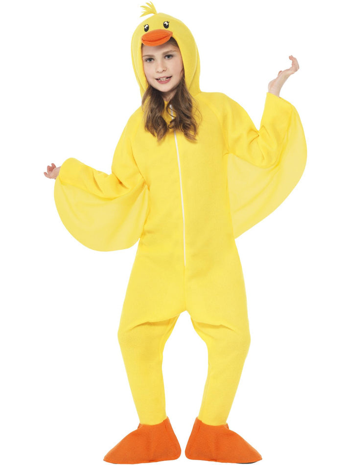 Duck Costume Kids Yellow Hooded Onesie 5