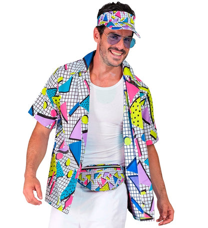 The 80S Funky Fashion - Funky White  Shirt 