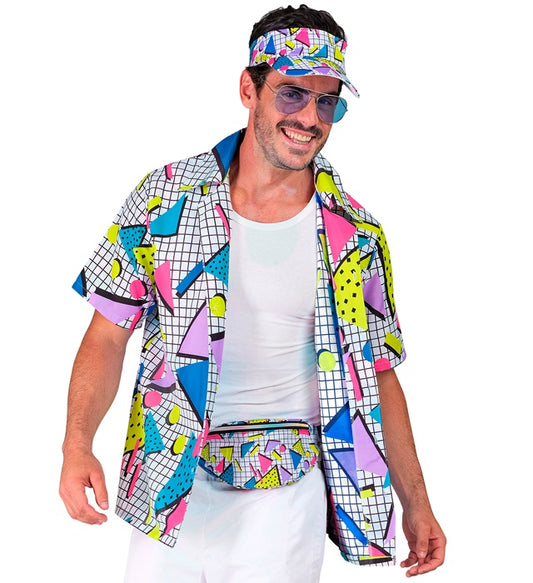 The 80S Funky Fashion - Funky White  Shirt 