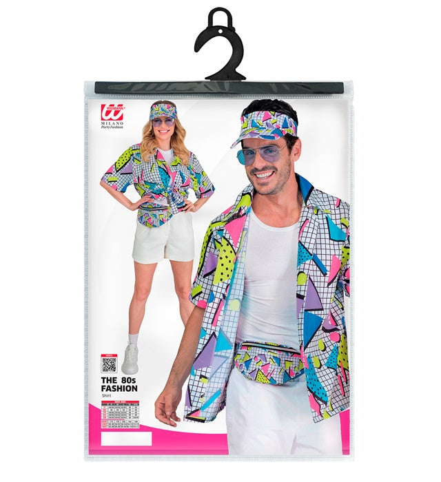 The 80S Funky Fashion - Funky White  Shirt 