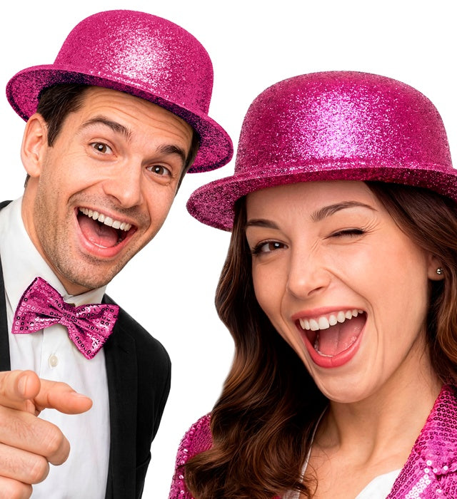 Pink  Bowler Hat