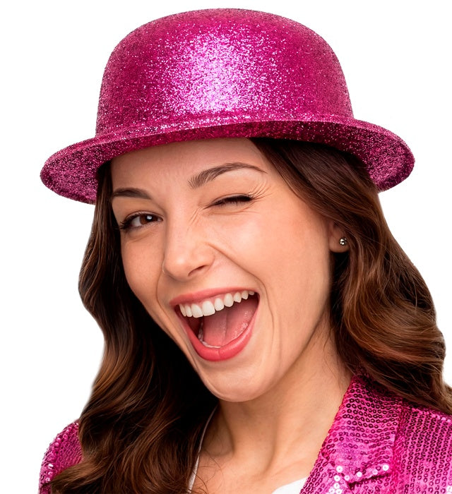 Pink  Bowler Hat
