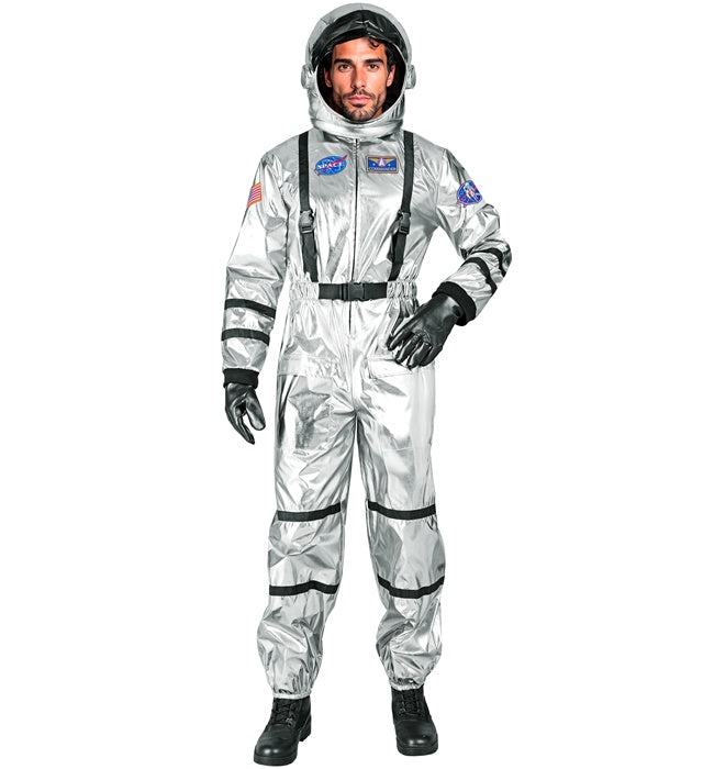 Silver Astronaut  Jumpsuit, Helmet 