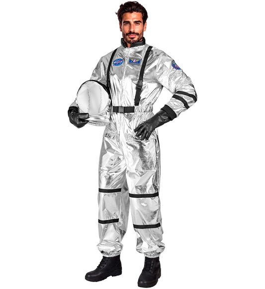 Silver Astronaut  Jumpsuit, Helmet 