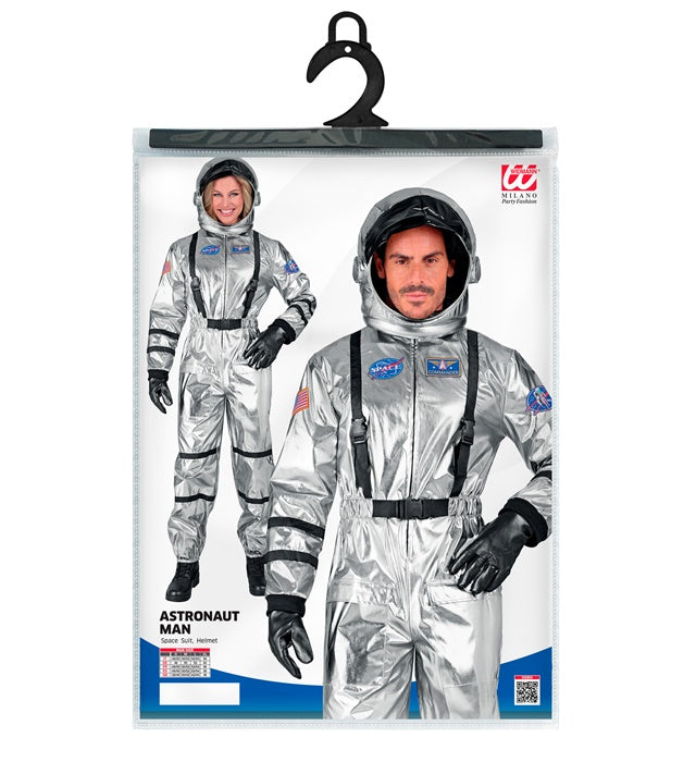 Silver Astronaut  Jumpsuit, Helmet 