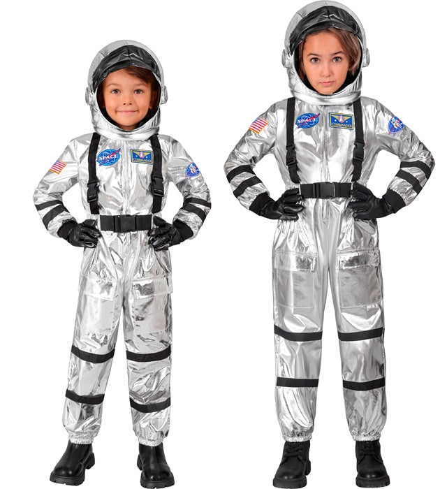Silver Astronaut  Jumpsuit, Helmet 
