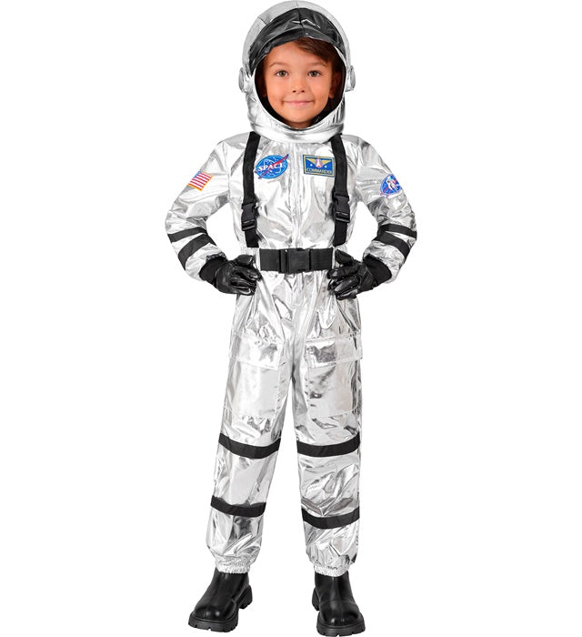 Silver Astronaut  Jumpsuit, Helmet 