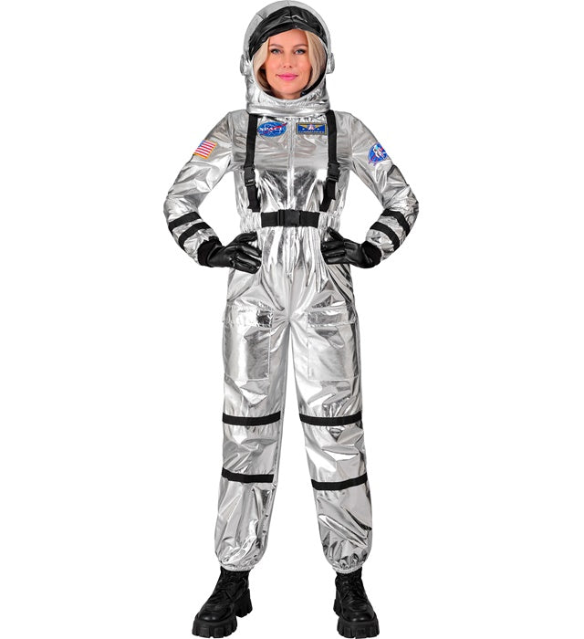 Silver Astronaut  Jumpsuit, Helmet 