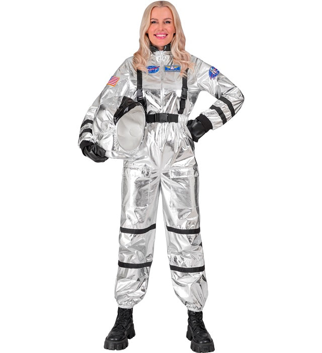 Silver Astronaut  Jumpsuit, Helmet 