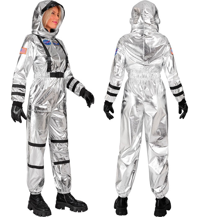 Silver Astronaut  Jumpsuit, Helmet 